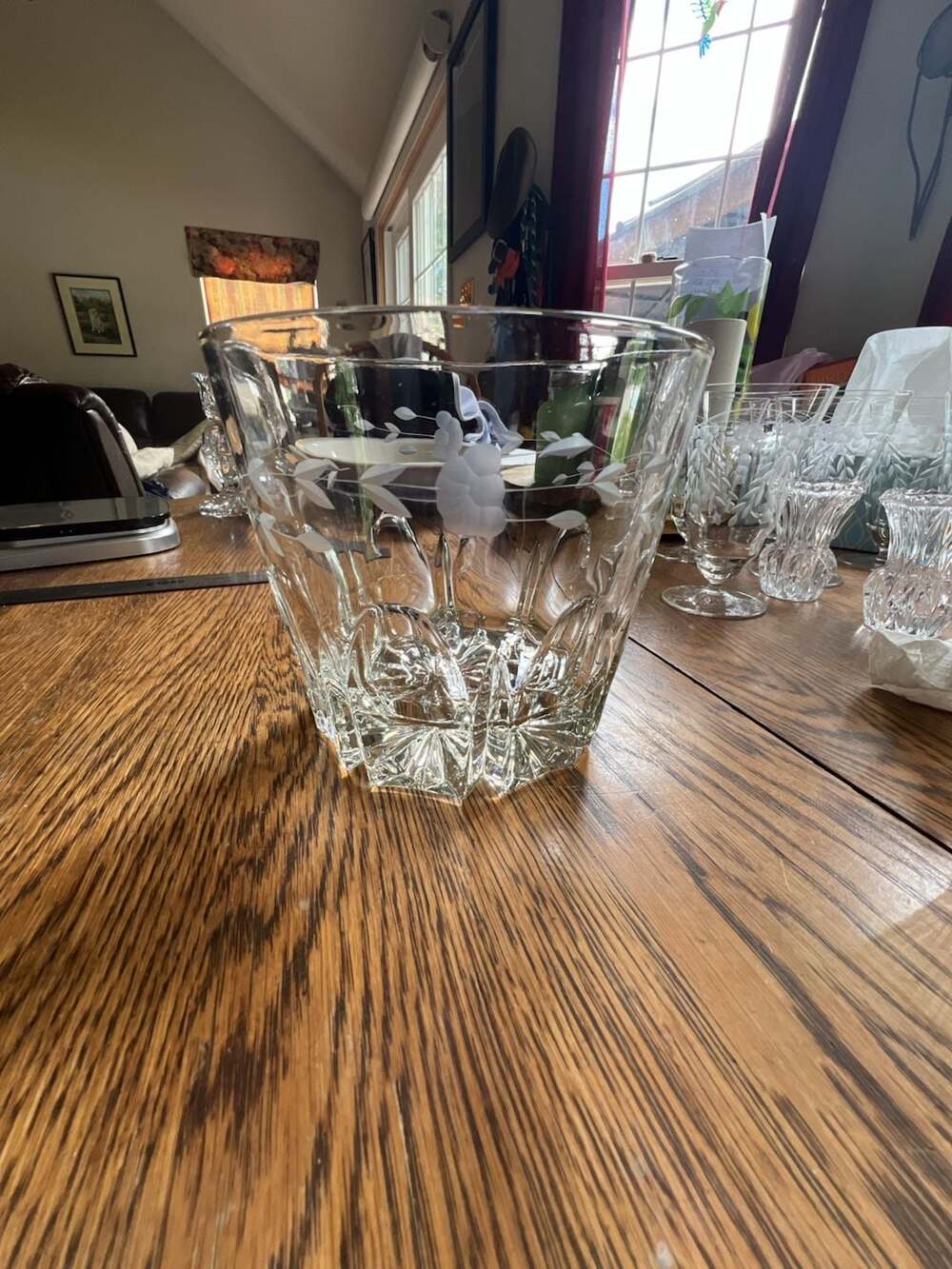 Princess House Heritage Crystal Ice Bucket